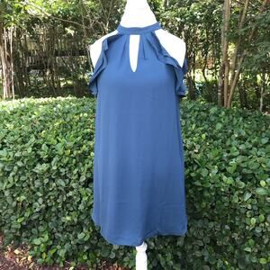 NWT Alythea boutique blue ruffle dress